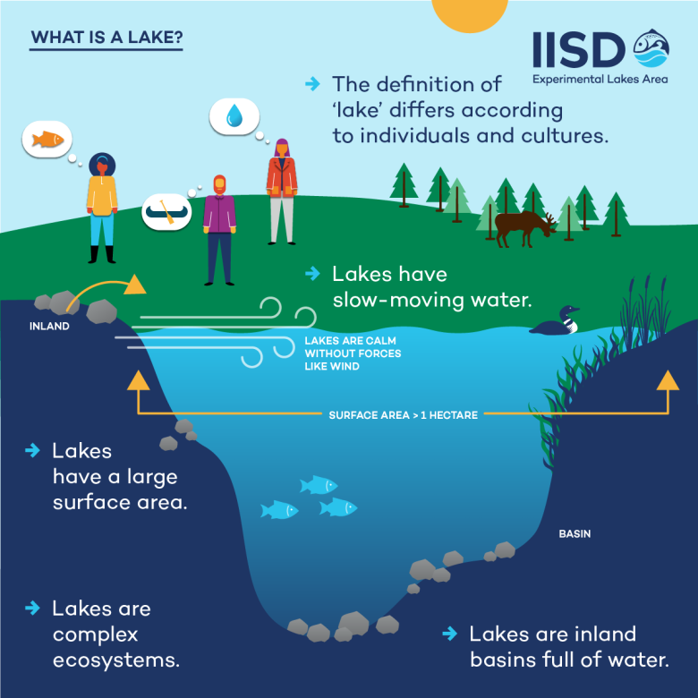 how different cultures and individuals may use a lake infographic from IISD Experimental Lakes Area in Ontario