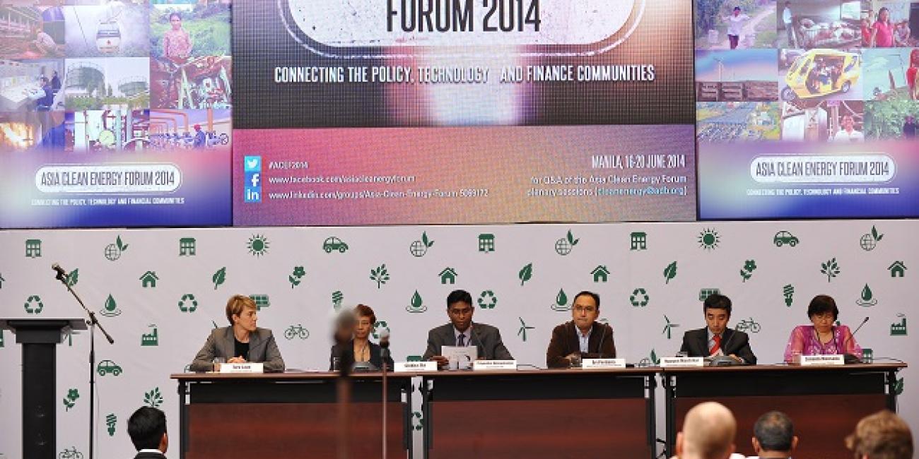 Asia Clean Energy Forum 2014 presenters. 