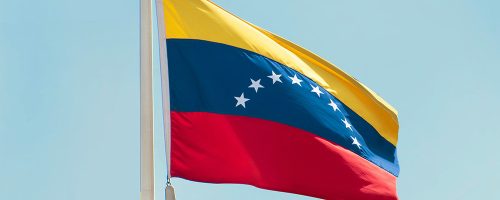 Yellow, blue, and red flag of Venezuela.