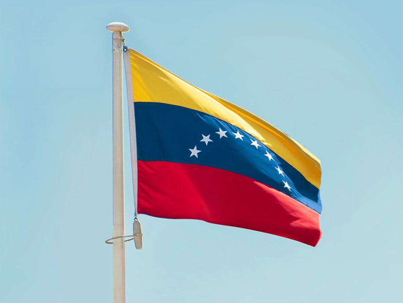 Yellow, blue, and red flag of Venezuela.