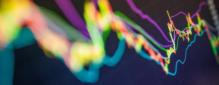 Rising and falling line graphs