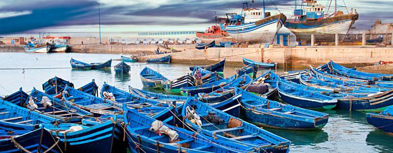 Fishing boats in Morocco