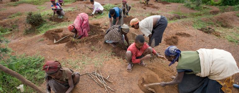 Farmers in Ukamo village, Ethiopia