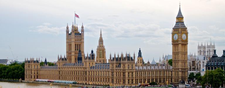 The Palace of Westminster in London