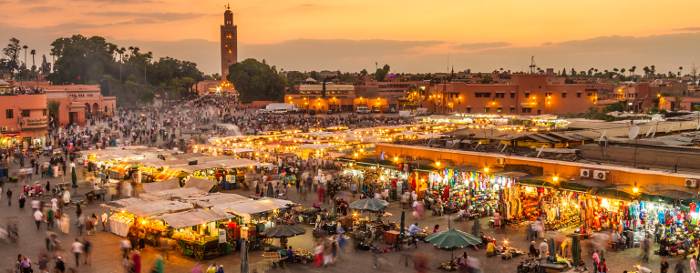 Marketplace in Marrakesh, Morocco