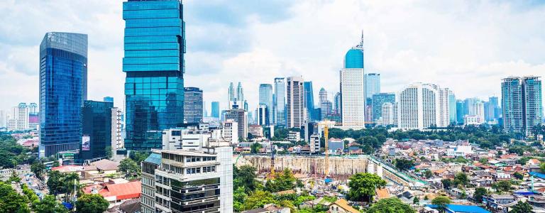 Jakarta city skyline