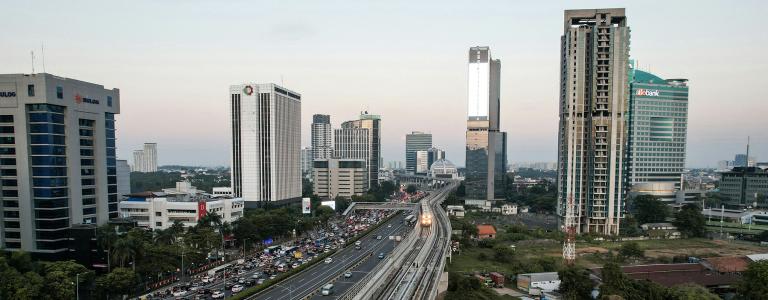 Highway in Indonesia.