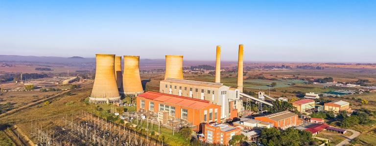 Photo of the Rooiwal power station in South Africa
