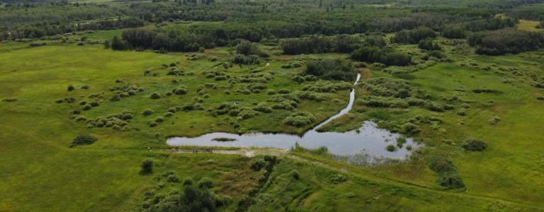 Water retention site near Poplarfield, MB – East Interlake Watershed District