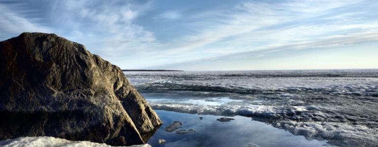 Lake Winnipeg shoreline with boulder.jpg