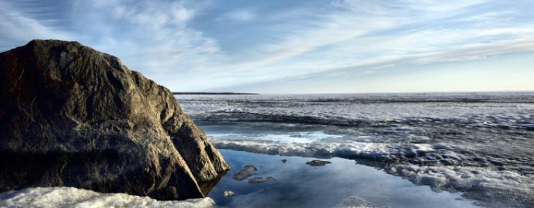 Lake Winnipeg shoreline with boulder.jpg