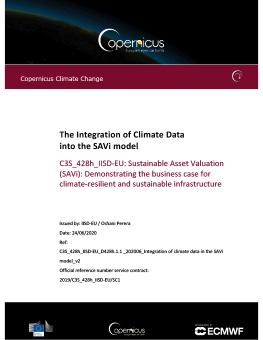 The Integration of Climate Data into the SAVi model  cover