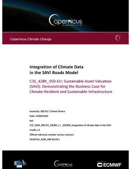 Integration of Climate Data in the SAVi Roads Model cover