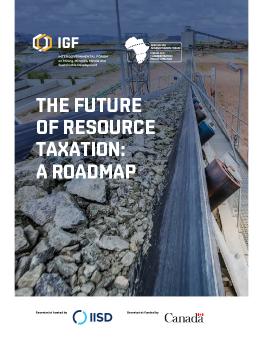 Cover of The Future of Resource Taxation: A roadmap 