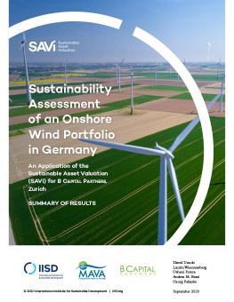 Sustainability Assessment of an Onshore Wind Portfolio in Germany cover