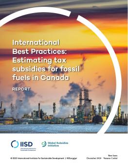 Tax Subsidies Fossil Fuels Canada cover