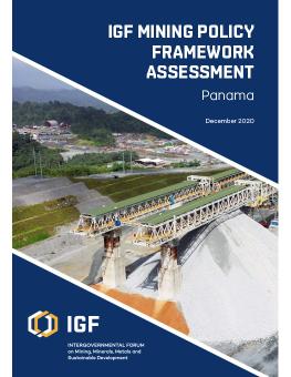 IGF Mining Policy Framework Assessment: Panama cover