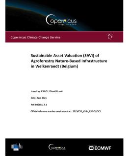 Sustainable Asset Valuation (SAVi) of Agroforestry Nature-Based Infrastructure in Welkenraedt (Belgium)  cover