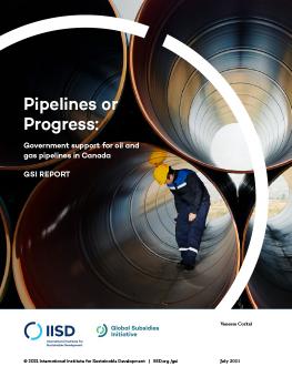 Pipelines or Progress: Government support for oil and gas pipelines in Canada 