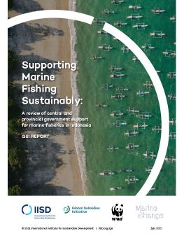 Supporting Marine Fishing Sustainably: A review of central and provincial government support for marine fisheries in Indonesia cover