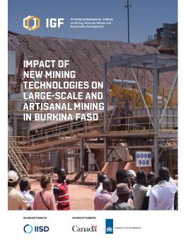 Impact of New Mining Technologies on Large-Scale and Artisanal Mining in Burkina Faso showing mining facility
