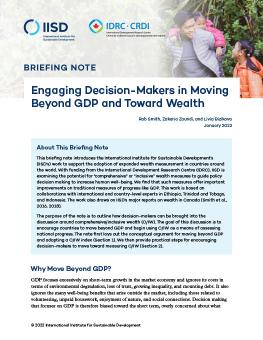 Engaging Decision-Makers in Moving Beyond GDP and Toward Wealth cover