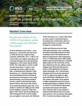 Global Market Report: Coffee prices and sustainability report cover