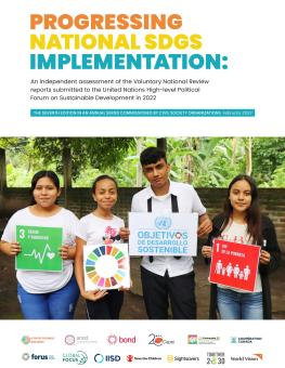 Progressing National SDGs Implementation Report 2022 cover