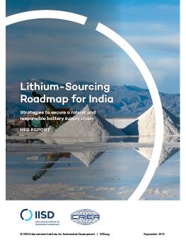 Lithium-Sourcing Roadmap for India report covering showing a salt desert in Argentina.