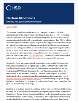A photo of the Carbon Minefields newsletter.