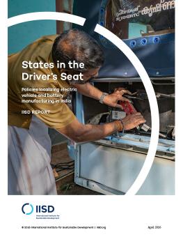 States in the Driver's Seat report cover showing a man working on a vehicle.