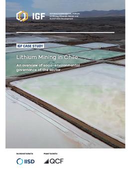 Lithium Mining in Chile report cover showing a lithium plant.