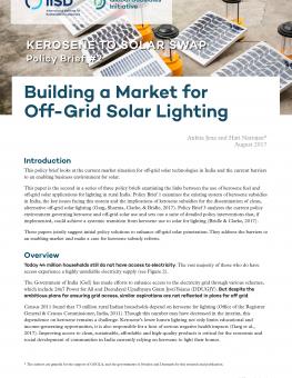 Image showcasing Kerosene to Solar Swap Policy Brief 2: Building a Market for Off Grid ...