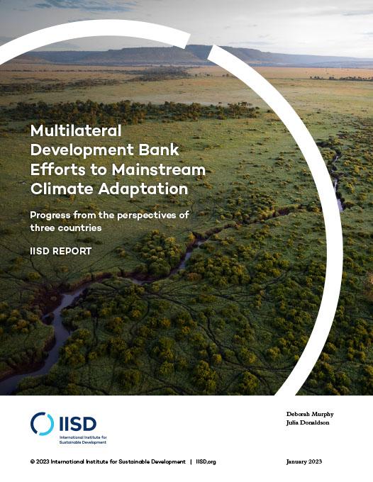 Multilateral Growth Financial institution Efforts to Mainstream Local weather Adaptation