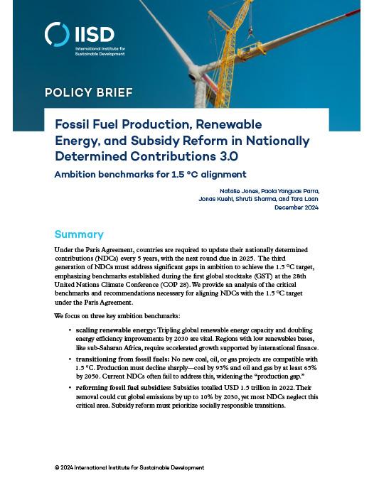 Fossil Fuel Production Renewable Energy And Subsidy Reform In