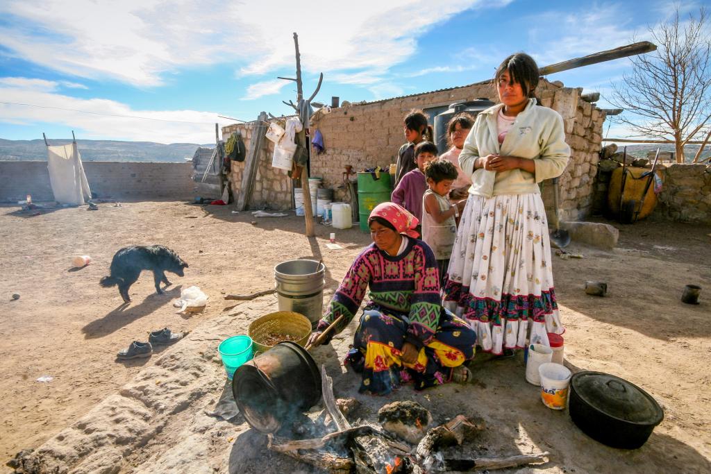 Farmer family in Chihuahua Mexico