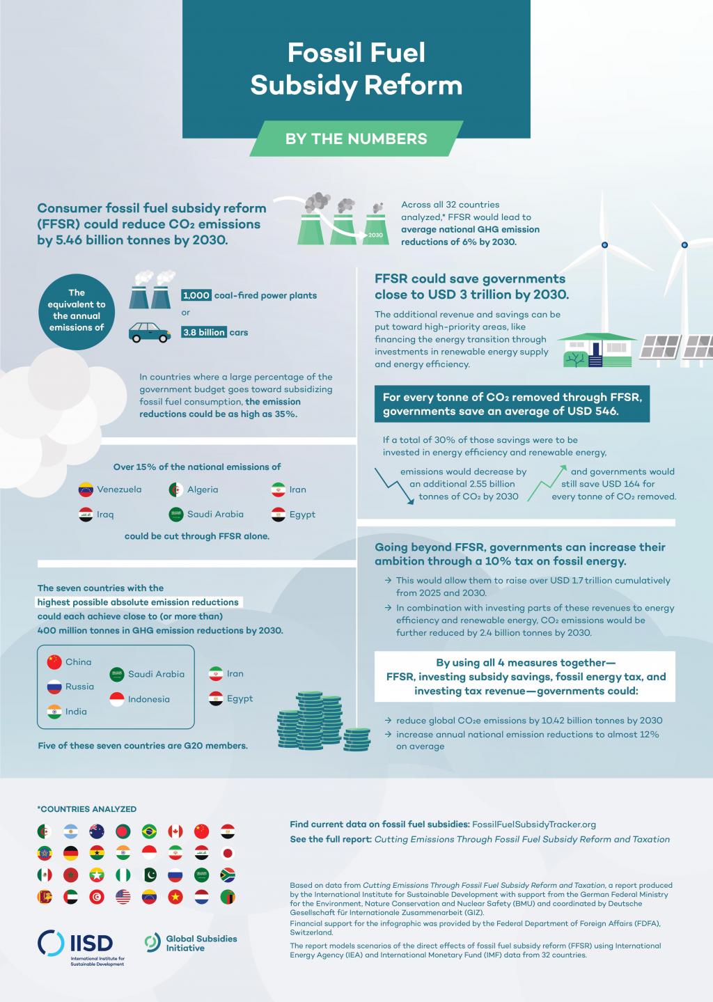 Infographic about fossil fuel subsidy reform
