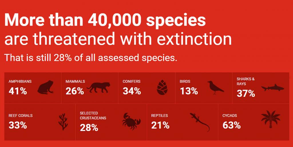 IUCN red list infographic