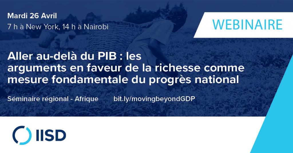 Moving Beyond GDP Seminar French