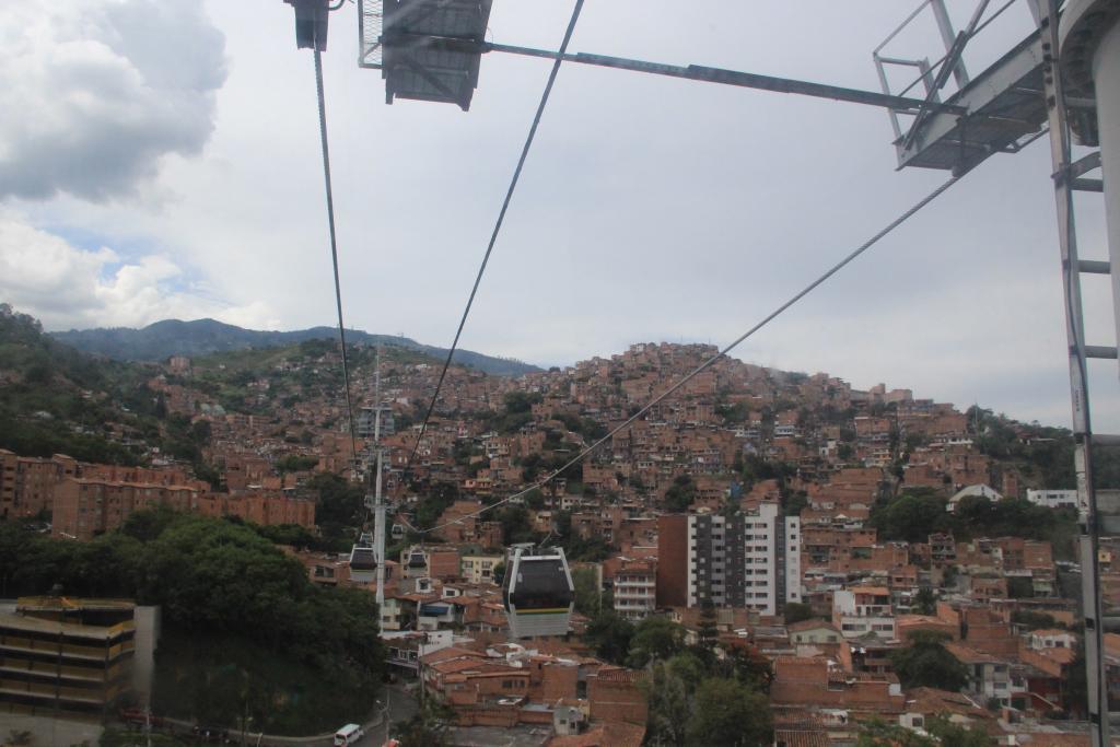 Cable cars in Medellin, Colombia