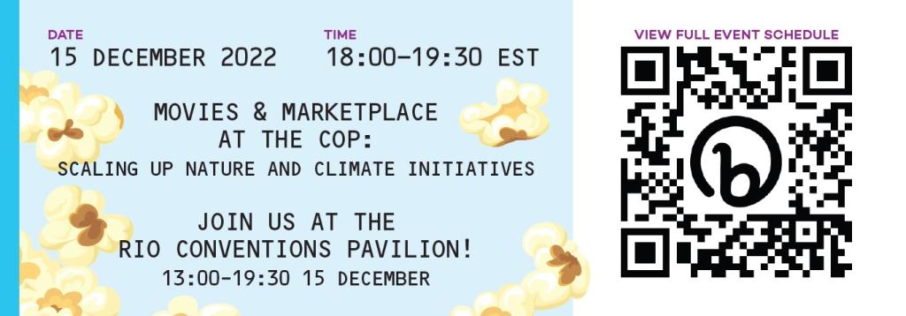 Movie ticket for COP 15 event