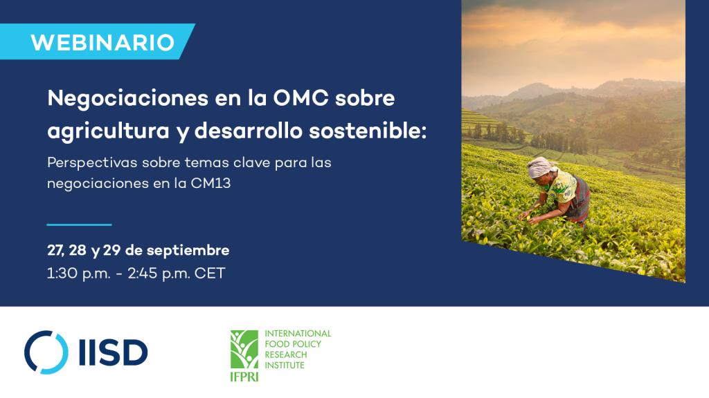 Banner Spanish event WTO Ag Negotiations