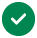 icon representing a white tick in a green round frame
