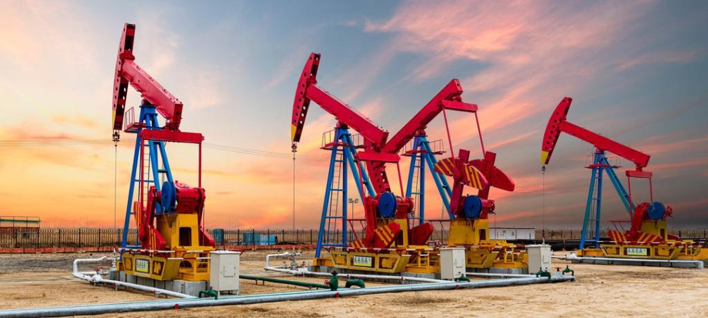 Oil pump in desert