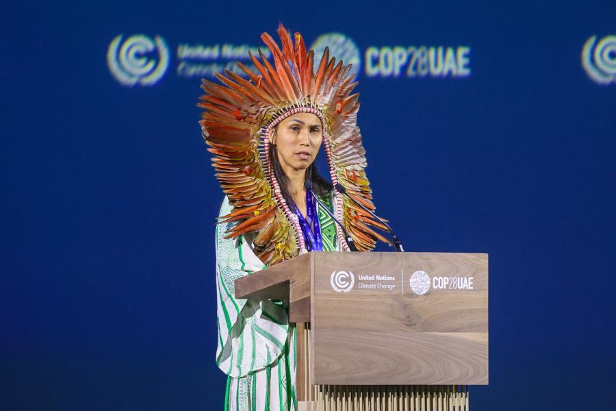 Indigenous leader at COP28