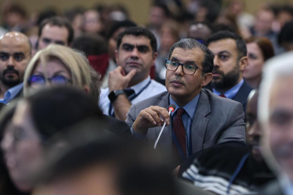 Salman Alajmi, Kuwait, speaking on behalf of the Like-Minded Countries at INC-5