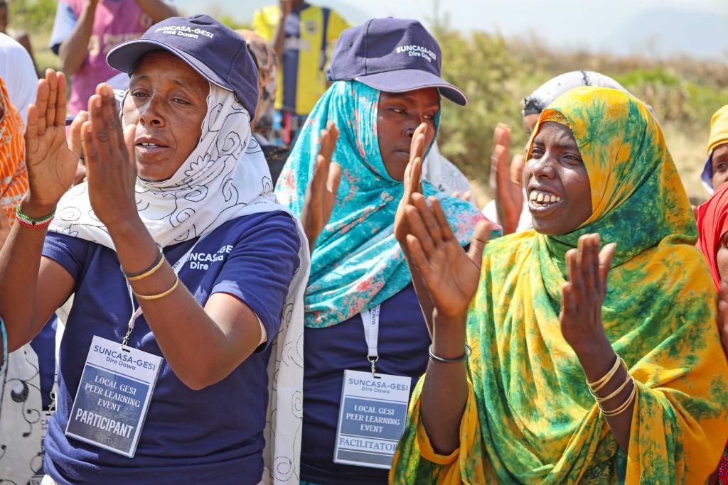 SUNCASA | Women leading GESI activities in Dire Dawa, Ethiopia. (Photo: Cesar H. Arrais/SUNCASA)