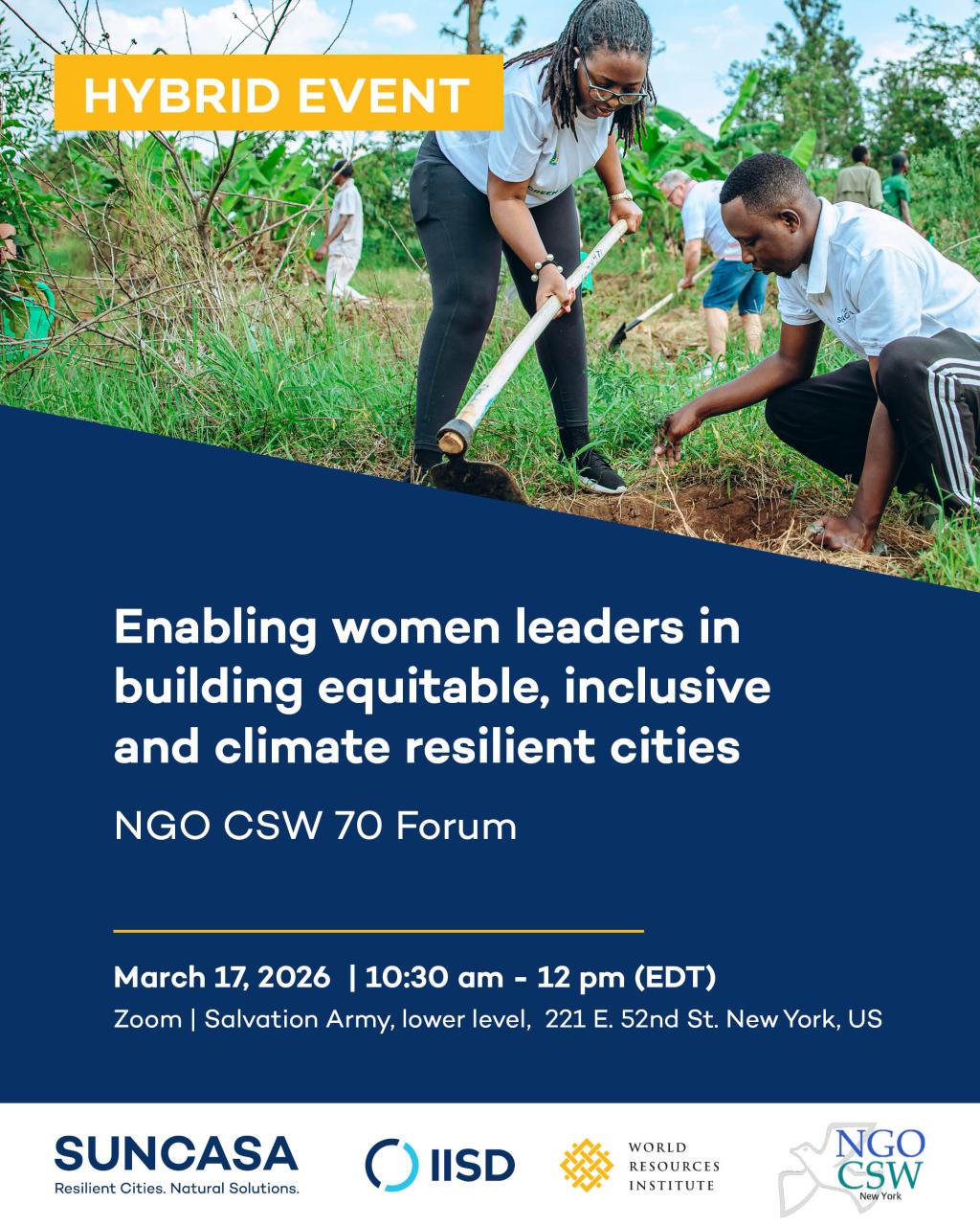 SUNCASA | NGO CSW 70 Forum