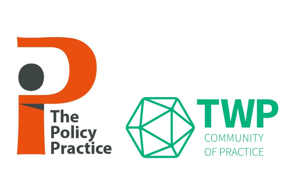 The Policy Practice and TWP logo.