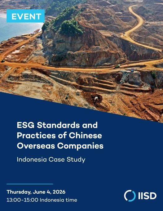 ESG standards and practices of Chinese overseas companies social card with event details